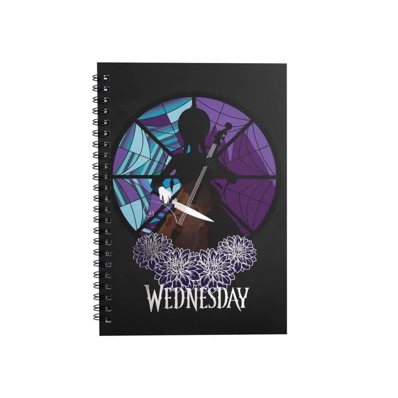 Quaderno Cineréplicas Wednesday Copertina Morbida 14,5 x 21 cm 120 Pagine - immagine 1