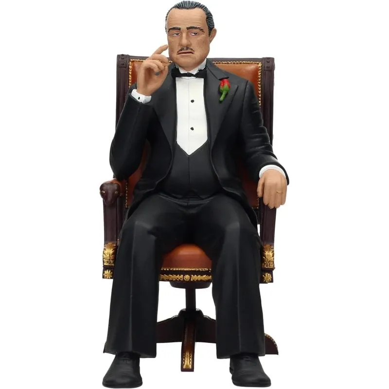 Statua Cinema SD Toys Vito Corleone Il Padrino 15cm PVC - immagine 1