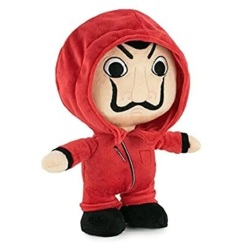 Peluche La Casa De Papel Tuta Rossa Maschera Dalí 28 cm - immagine 1