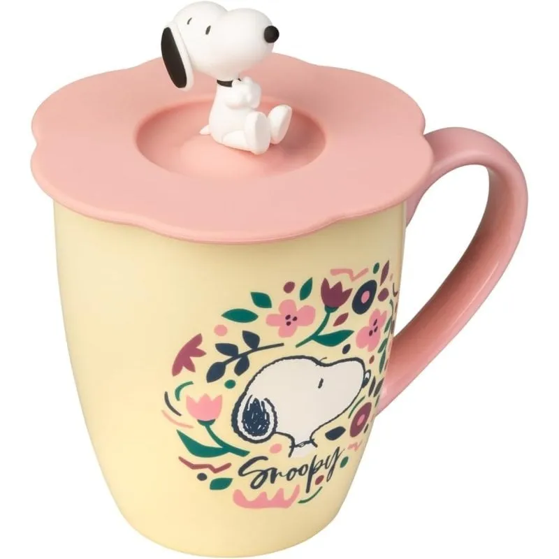 Tazza 3D Snoopy con Coperchio Ceramica 350 ml Mundo Series - immagine 1