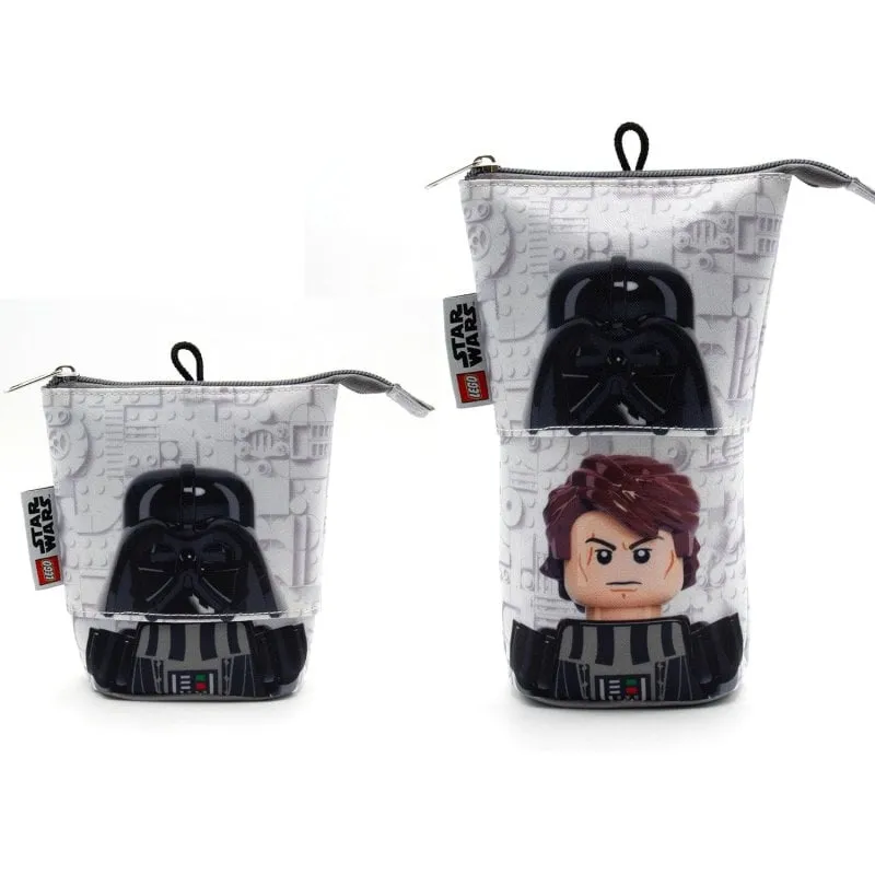 Astuccio Flessibile Star Wars Darth Vader Lego Poliestere Grigio Verde - immagine 1