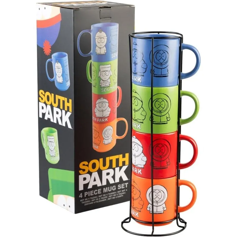 Set Tazza South Park Porcellana 300 ml 4 Pezzi - immagine 1