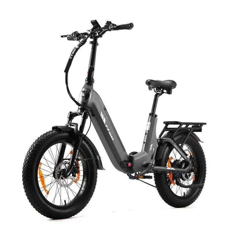 Bicicletta elettrica TTGO F7 urbana pieghevole 250W batteria 48V 15Ah 20 pollici - immagine 1