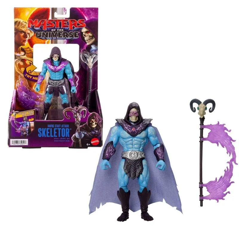 Figura d'azione MATTEL Masters of the Universe Skeletor Bastone Havoc 13,97 cm - immagine 1