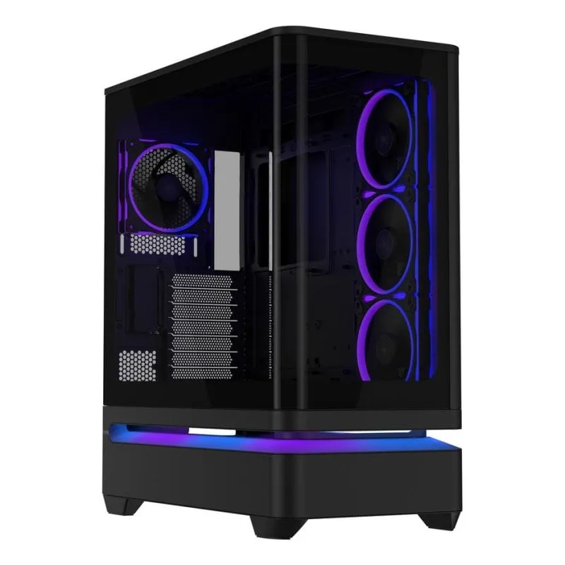 Case PC ASUS PRIME AP304 TG ARGB nero con 4 ventole ARGB - immagine 1