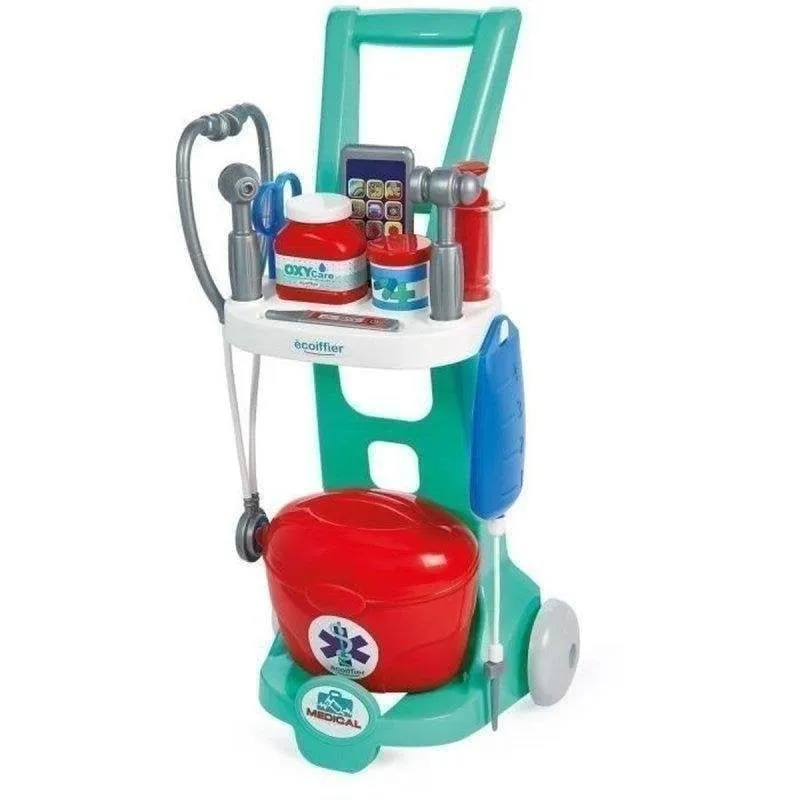 Carrello medico per bambini Ecoiffier 1902 12 accessori - immagine 1