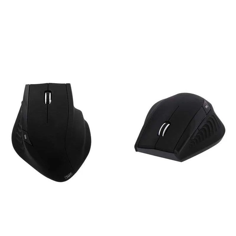 Mouse Vertical TnB Mwergo Wireless 1600 DPI Nero Ergonomico - immagine 1