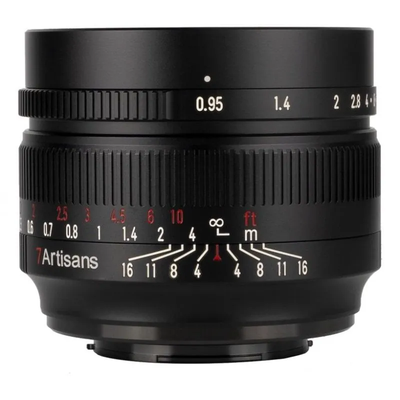 Obiettivo 7Artisans 50mm F0.95 Manuale Montatura Fujifilm XF Nero - immagine 1