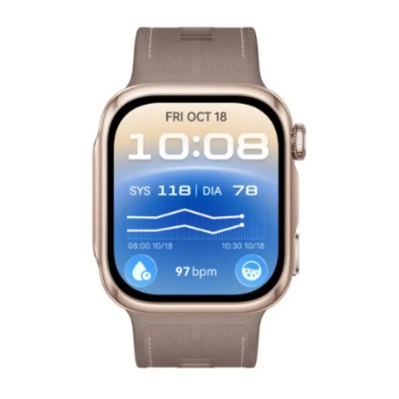 Huawei WATCH D3 Bluetooth NFC 40mm Cassa Oro Cinturino Pelle Sabbia Taglia Unica - immagine 1