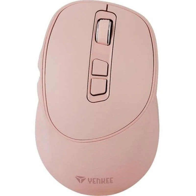 Ratón Yenkee Yms 2080pk Wireless 2.4 GHz 2400 DPI Rosa 6 Pulsanti USB-C - immagine 1