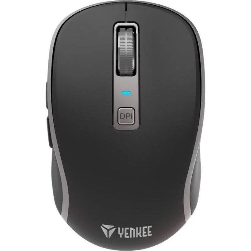 Mouse Yenkee Yms 2085bk Wireless 2.4G Bluetooth 5.2 2400 DPI Nero Ergonomico - immagine 1