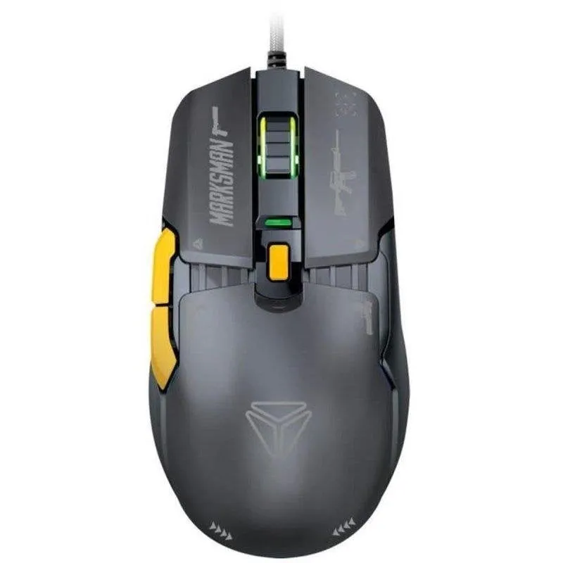 Mouse Yenkee Marksman YMS 3600BK USB C 12400 DPI RGB 6 Pulsanti - immagine 1