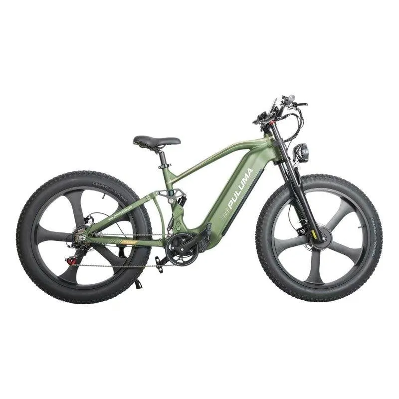 Bicicletta Elettrica Puluma PE900 Verde 1000W Batteria 52V 20Ah Pneumatici 26x4.0 - immagine 1