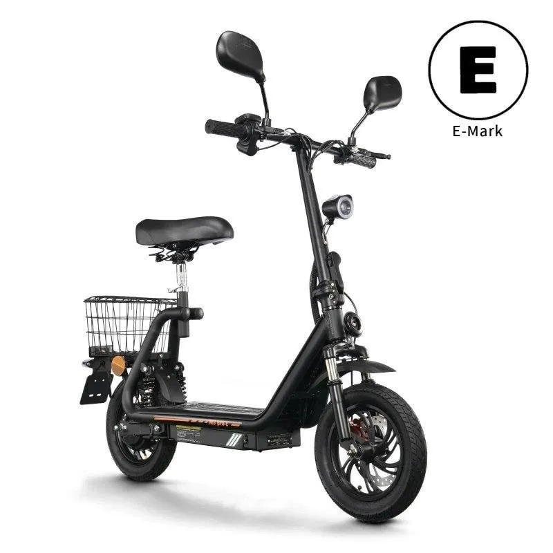 Monopattino elettrico Twofish M5 PRO-E 500W Autonomia 30km Freni a disco Nero - immagine 1