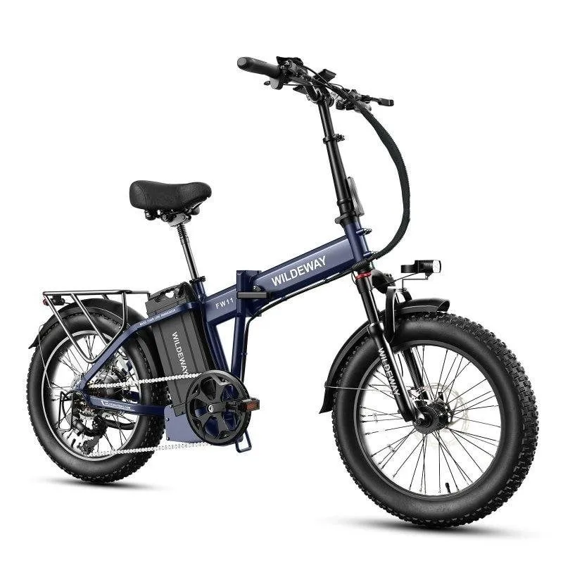Bicicletta elettrica Wildeway FW11 pieghevole batteria 48V 35Ah lunga autonomia - immagine 1