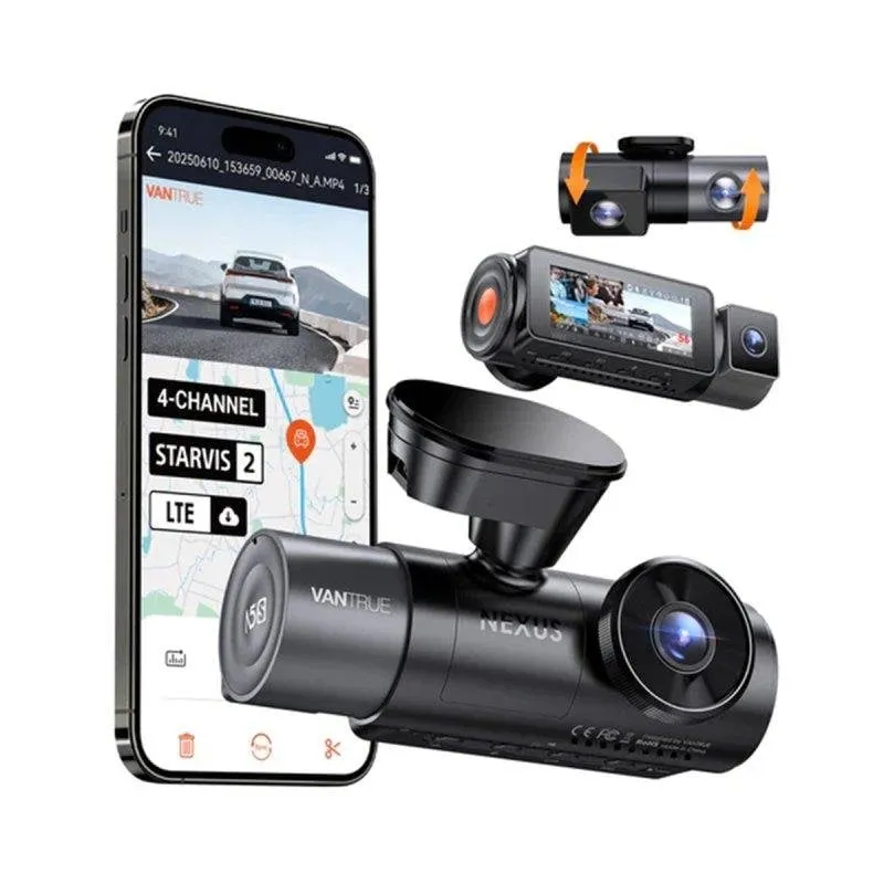 Dashcam auto Vantrue N5s 4 canali 360 WiFi 5 GHz GPS Starvis2 - immagine 1
