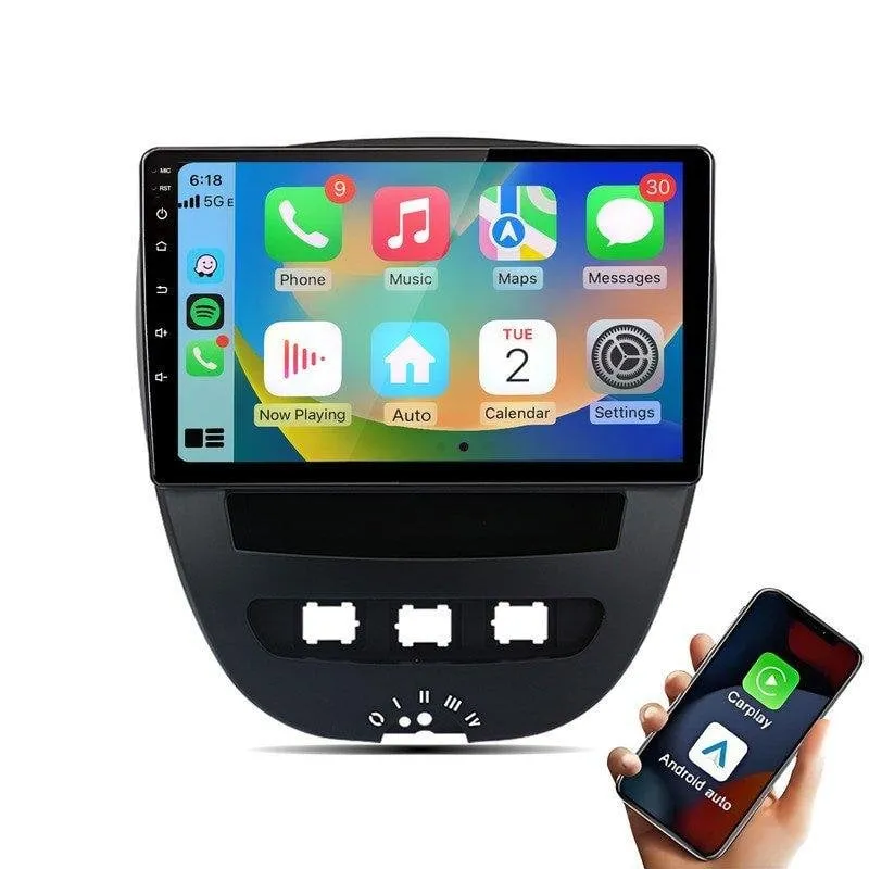 Autoradio Linux per Peugeot 107 Citroen C1 CarPlay Android Auto DSP - immagine 1
