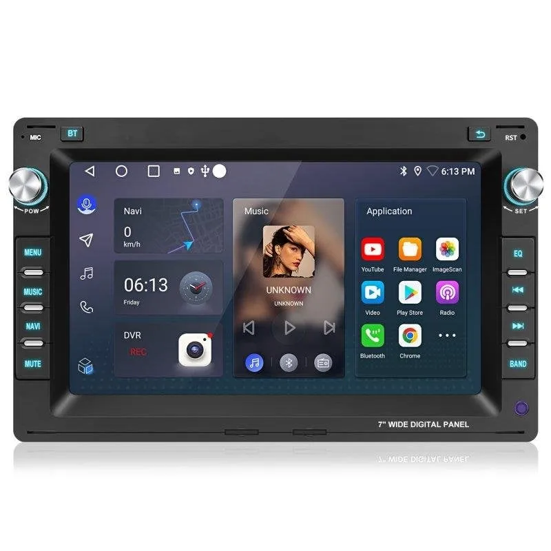Autoradio 2 Din JUNSUN VW Polo Jetta Mk4 Passat CarPlay Android Auto 64GB - immagine 1