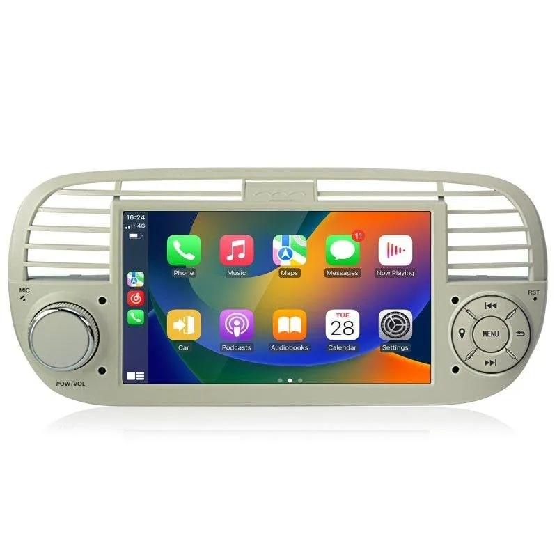 Autoradio JUNSUN Android 15 2+64gb CarPlay Android Auto Fiat 500 - immagine 1