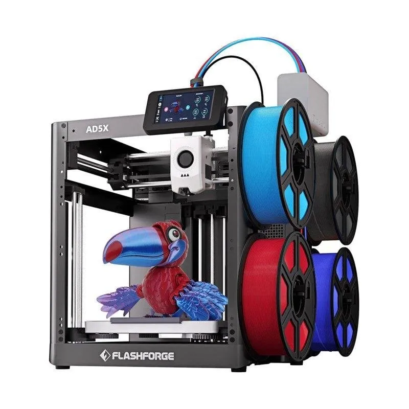 Stampante 3D Flashforge AD5X Multicolore 600 mm/s Livellamento Automatico WiFi Dual Band - immagine 1
