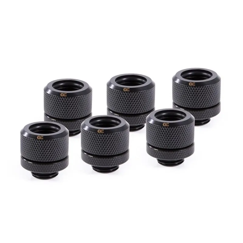 Refrigerazione Liquida Alphacool Eiszapfen HardTube G1/4 14 mm 6 pezzi nero - immagine 1