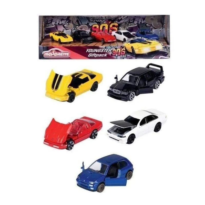 Veicolo Majorette Youngster Giftpack 5 Modelli Metallo 1/64 Anni 90 - immagine 1