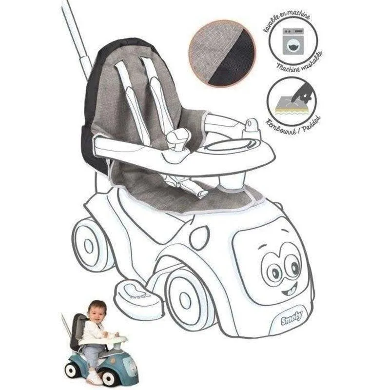 Fodera sedile imbottita Smoby Maestro Grigio e Blu - immagine 1