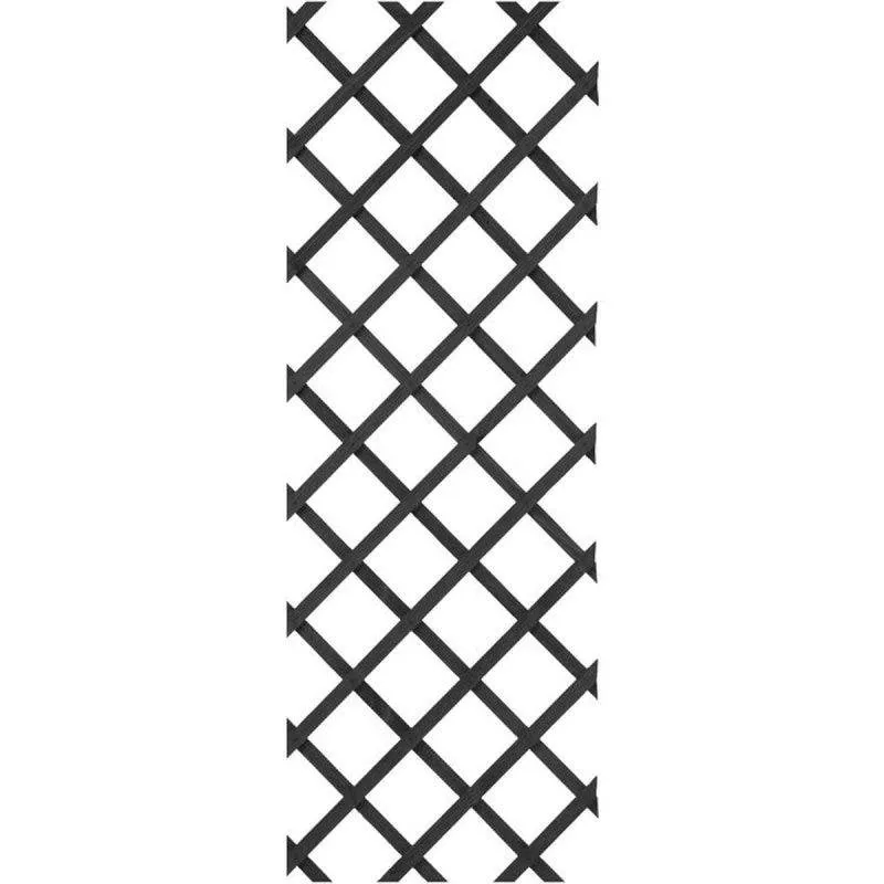 Celosia da giardino estensibile Nature 50x150 cm Legno FSC Antracite Rombi - immagine 1