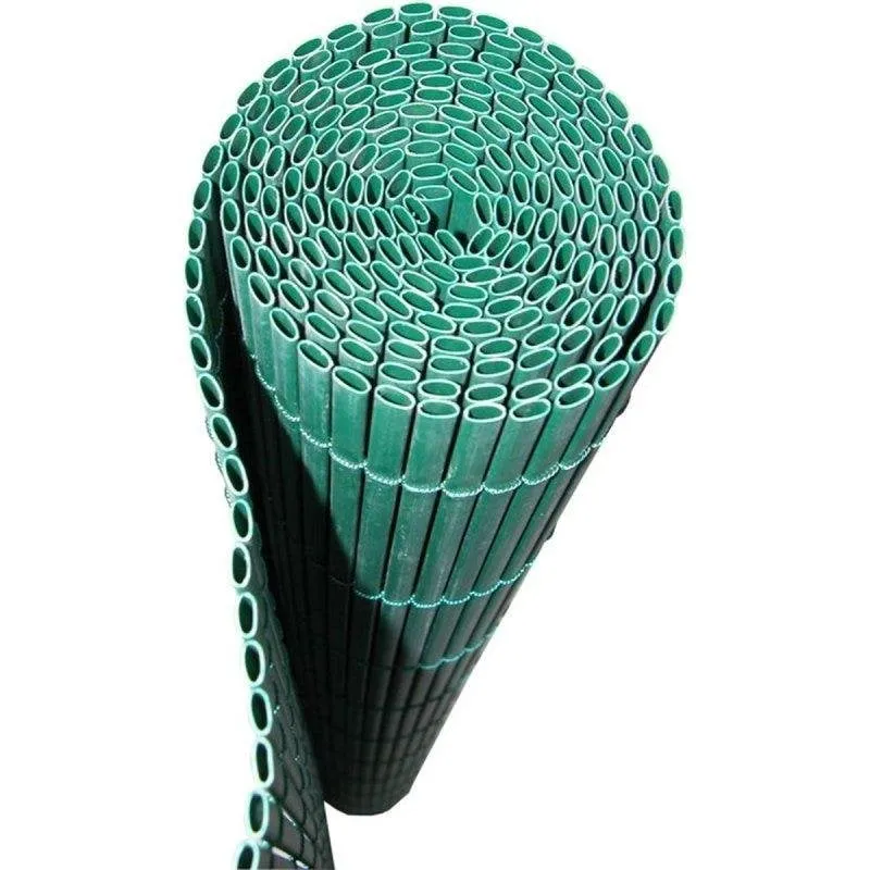 Pannello Nature PVC 10 mm Doppia Faccia Verde Stile Vimini 1 x 3 m Anti-UV - immagine 1