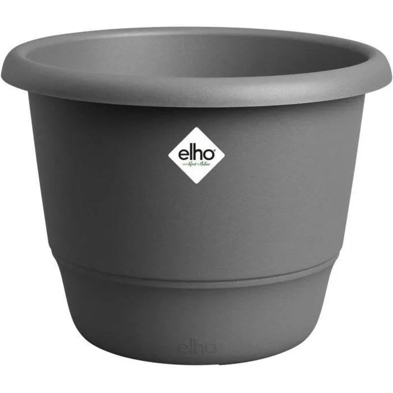 Vaso Esterno Elho Amiga Round 47 Nero Riciclato Ø47 x H35 cm - immagine 1