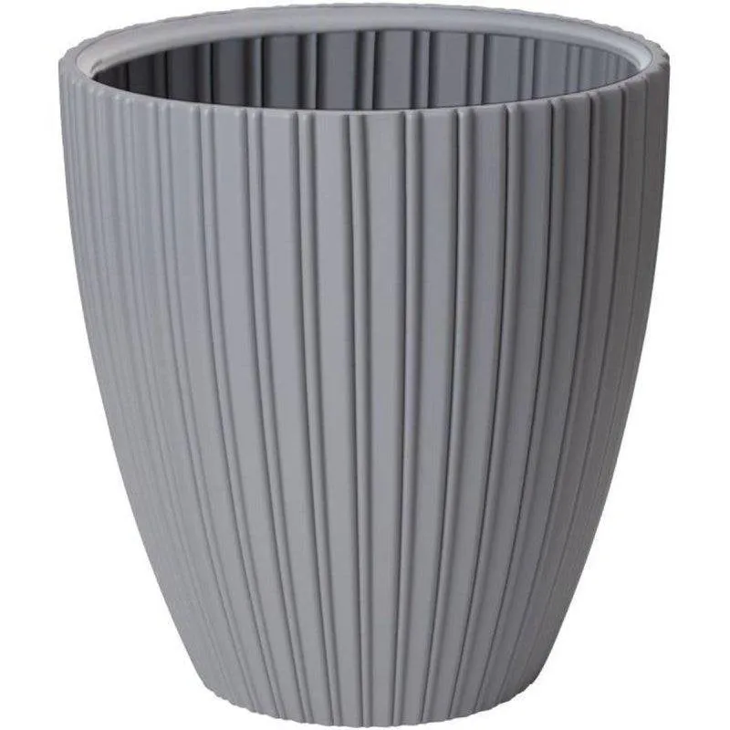 Fioriera Garden ID Fancy Grigio Chiaro 40 x 42 cm 36 L Polietilene Riciclato - immagine 1