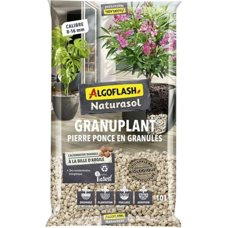 Pomice Algoflash Naturasol 10 L 8-16 mm per Substrato - immagine 1