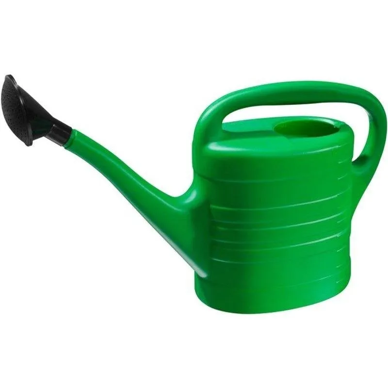 Annaffiatoio Nature 10L Protezione Anti-UV Verde Ovale PE Graduato - immagine 1