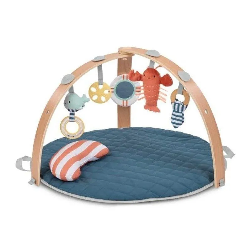 Tappeto gioco Ingenuity Cozy Spot con arco in legno removibile e 5 giocattoli - immagine 1
