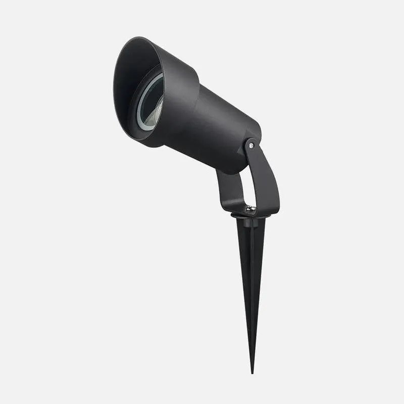 Spillone esterno FABRILAMP Clavos Policarbonato Nero IP65 GU10 - immagine 1