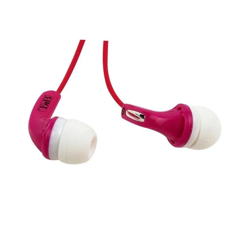 Auricolari TnB Fizz con filo jack 3,5 mm per musica colore fucsia - immagine 1