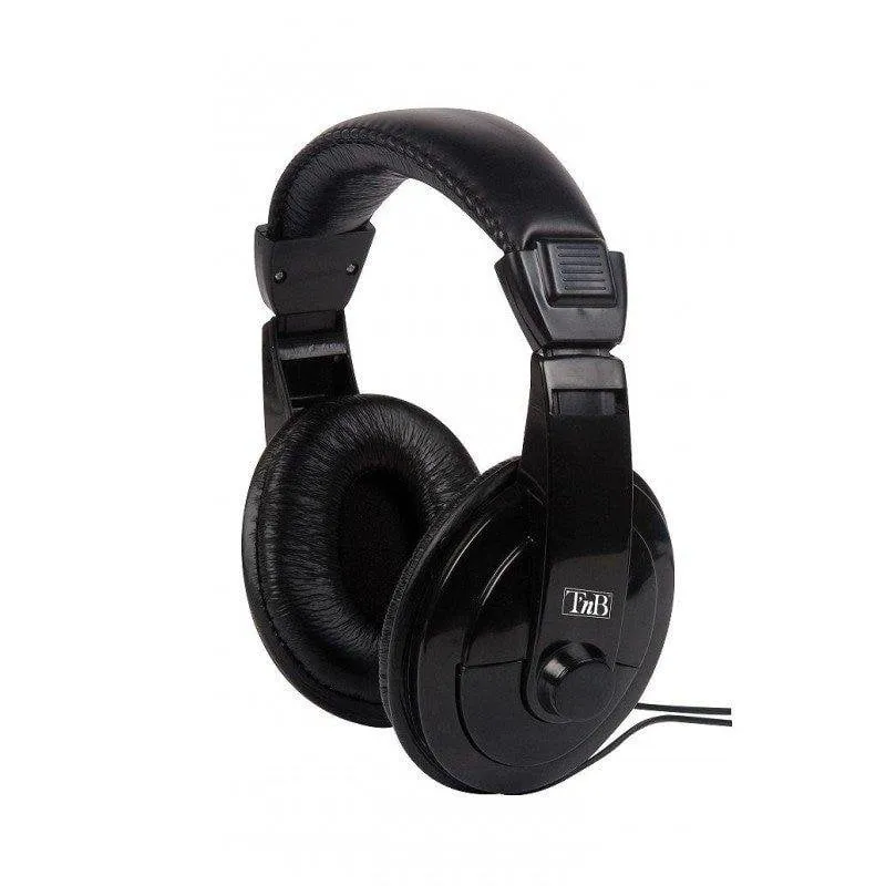 Cuffie TnB CSHOME1 cablate circumaurali con cavo da 8 m nero - immagine 1