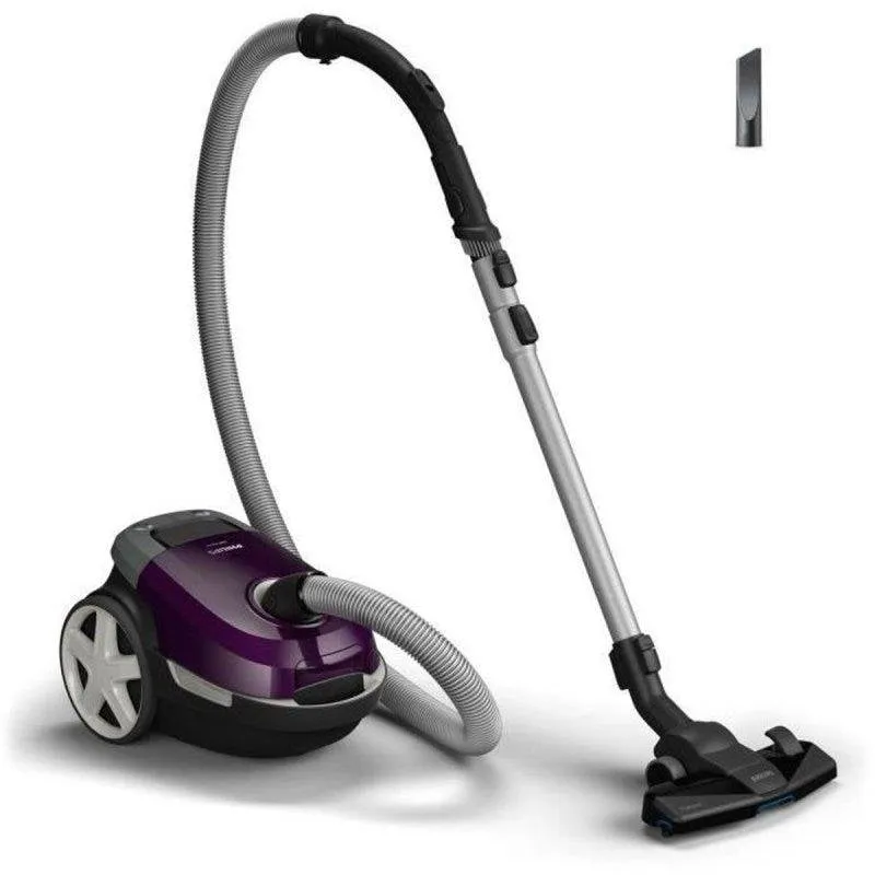 Aspirapolvere con Sacco Philips XD3100/06 900W 3L Filtro HEPA H13 Viola - immagine 1