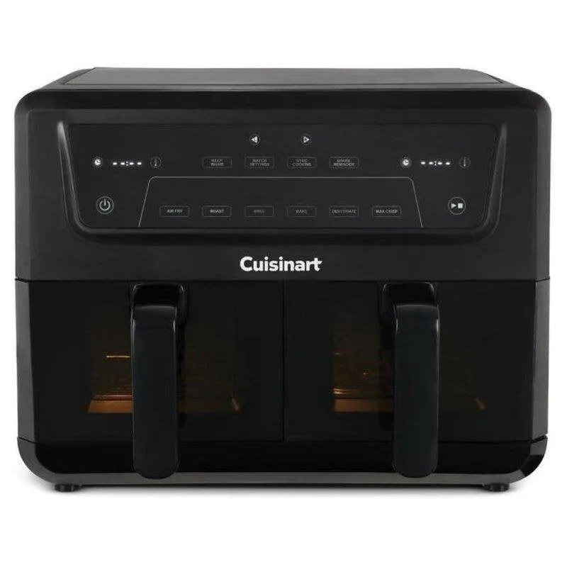 Friggitrice ad Aria Cuisinart AFD10XBLE Doppio Cestello Finestra 10,4 L 2400 W - immagine 1