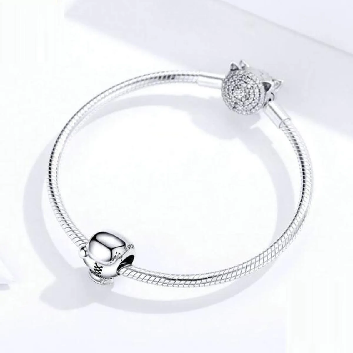 Ciondolo in argento Sterling 925, a tema sportivo, con smalto nero, per braccialetti Pandora, regalo di Natale, a forma di guanto da boxe - immagine 3
