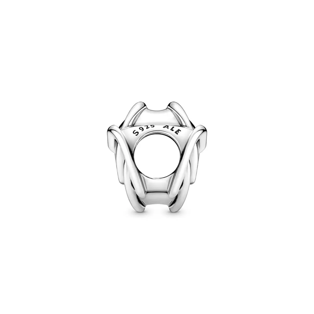 PANDORA Ciondolo Moments in argento Sterling a forma di cuore e cerchio - immagine 3
