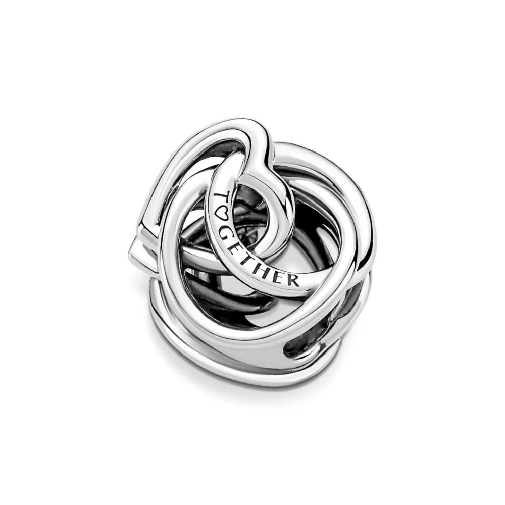 PANDORA Ciondolo Moments in argento Sterling a forma di cuore e cerchio - immagine 4