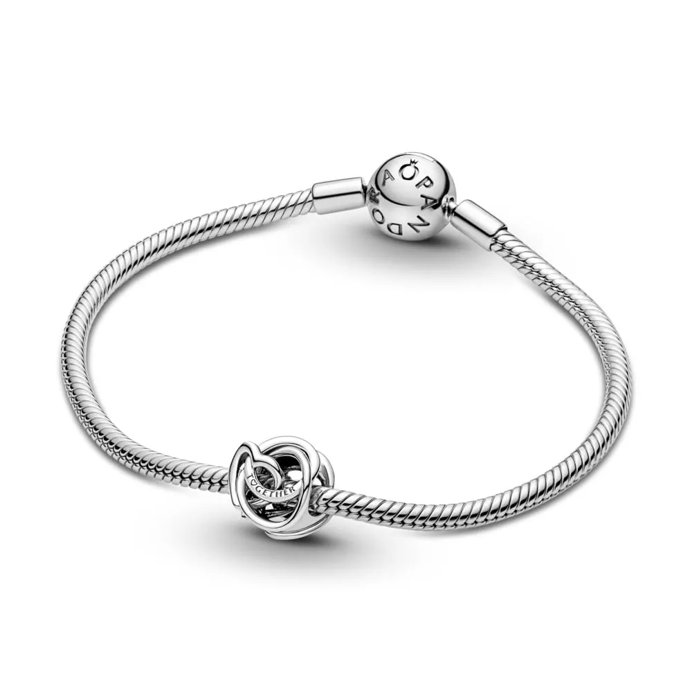PANDORA Ciondolo Moments in argento Sterling a forma di cuore e cerchio - immagine 5
