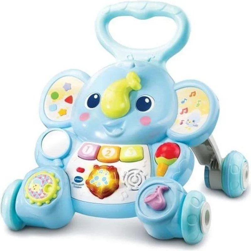 Girello VTech Baby Elephanteau Trottino Blu 9-36 mesi con pannello musicale - immagine 1