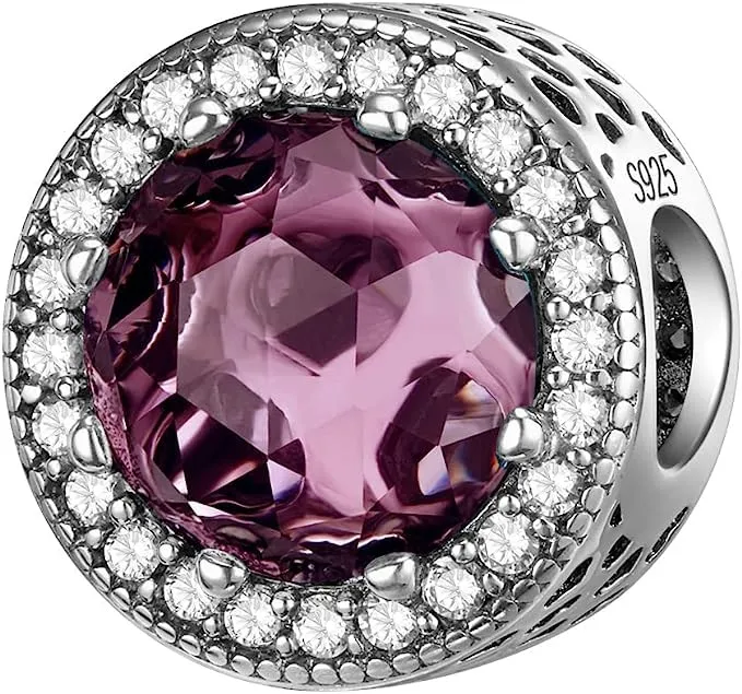 LNQOBU Charm Argento Vetro di Murano,Rosse Perline a Cuore,Blu,Gialli,Charms Bead Adatto Bracciale Europeo Per Donne - immagine 1