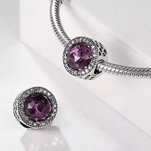 LNQOBU Charm Argento Vetro di Murano,Rosse Perline a Cuore,Blu,Gialli,Charms Bead Adatto Bracciale Europeo Per Donne - immagine 2