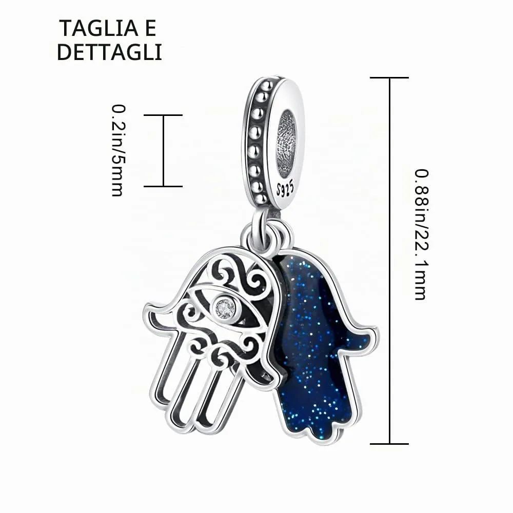 LNQOBU Charm Bead Ciondolo Donna Argento Sterling 925 è Adatto a Bracciali e Collane da Donna - immagine 3