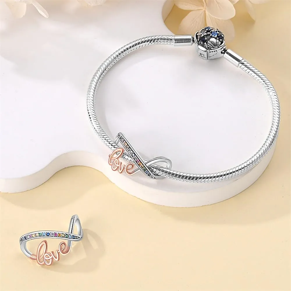 LNQOBU Ciondolo con Charm Argento Sterling 925 Fatima's Hand Dangle Charm Compatibile con Pandora e Europei Bracciale Collane da Donna(Fornito con una Perlina) - immagine 2