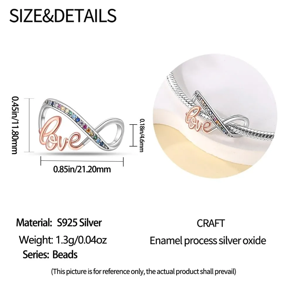 LNQOBU Ciondolo con Charm Argento Sterling 925 Fatima's Hand Dangle Charm Compatibile con Pandora e Europei Bracciale Collane da Donna(Fornito con una Perlina) - immagine 4