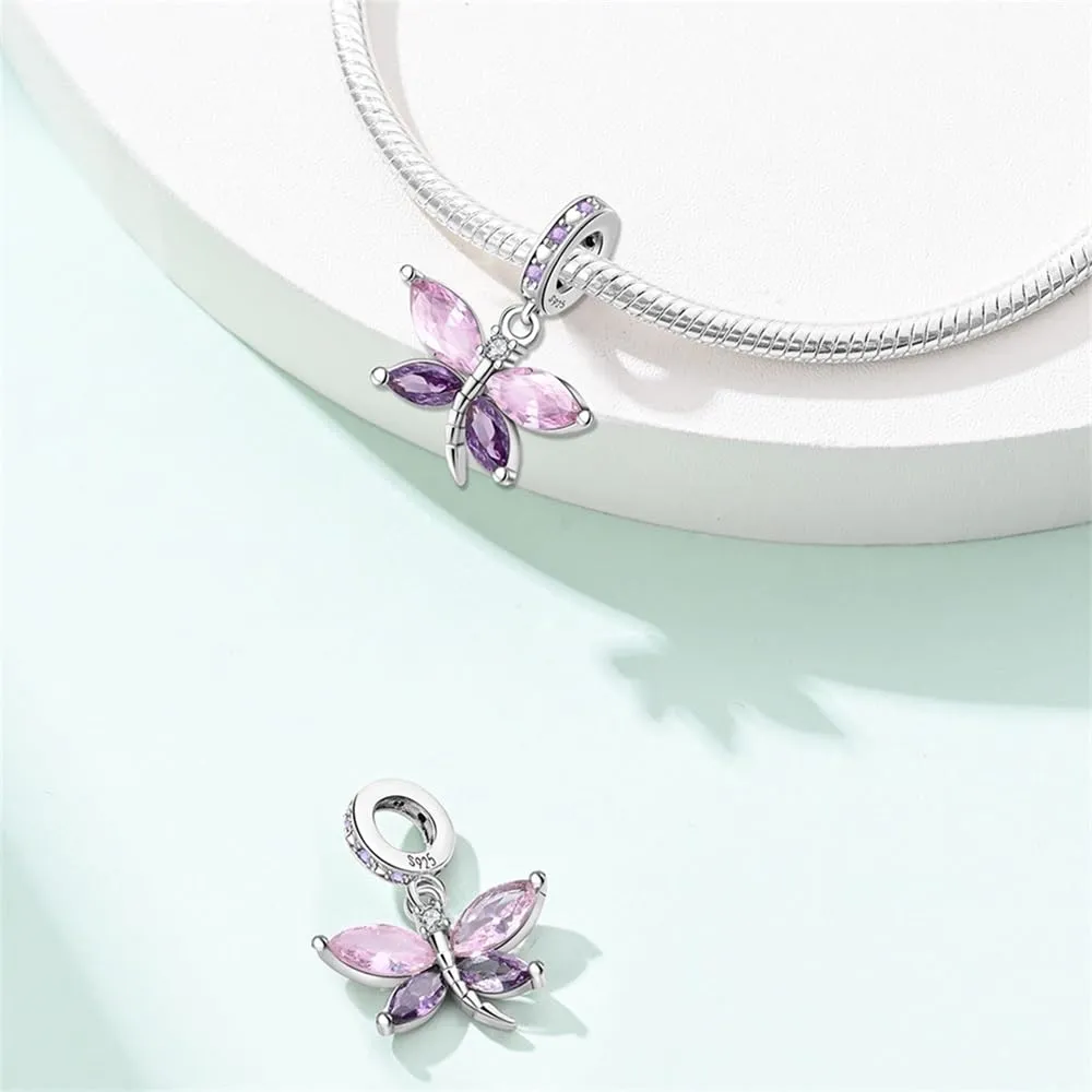 LNQOBU Ciondolo con Charm Argento Sterling 925 Fatima's Hand Dangle Charm Compatibile con Pandora e Europei Bracciale Collane da Donna（Fornito con una Perlina） - immagine 2